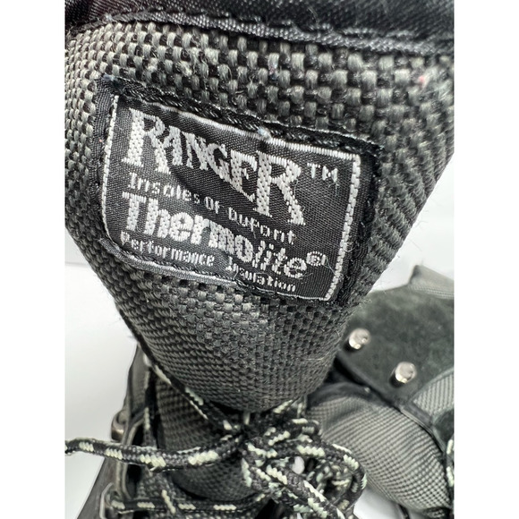 Ranger Mens Duck Boots Black Textile Lace Up Thermolite Insulated Mid-calf 9 - Picture 7 of 7